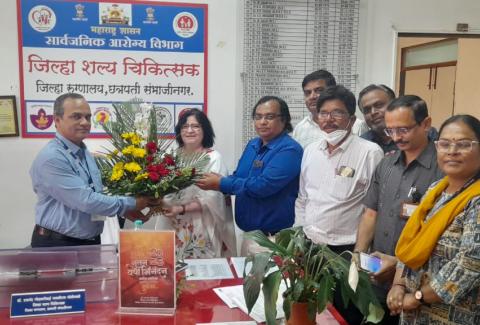 Additional Project Director MSACS Dr. Vijay Kandewad visited DH Chatrapati Sambhaji Nagar for the Review of  ICTC and LAB under MSACS.