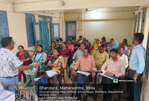 भंडारा जिल्ह्यात किशोरवयीन शिक्षण कार्यक्रमांतर्गत शालेय शिक्षकांचे प्रशिक्षण पार पडले.