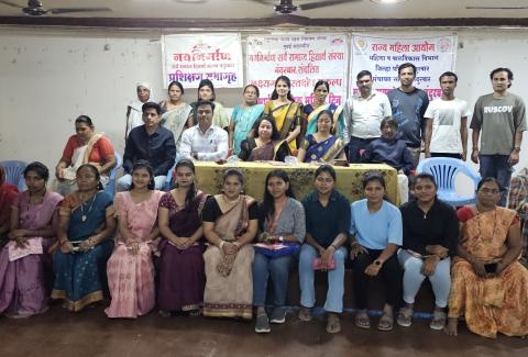 On the occasion of International Women's Day, women from the entire division were felicitated by the Navnirman Sanstha, Nandurbar, and the District AIDS Control Department, District Hospital, Nandurbar.