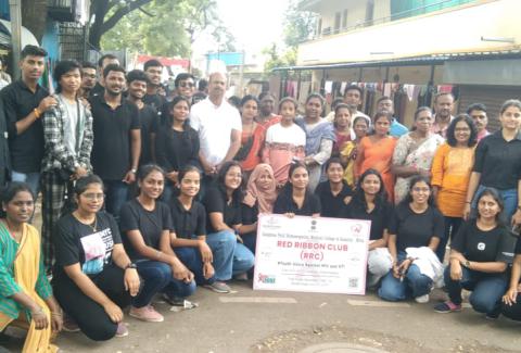 Flash mob activity for HIV/AIDS  awareness  Sangali District.