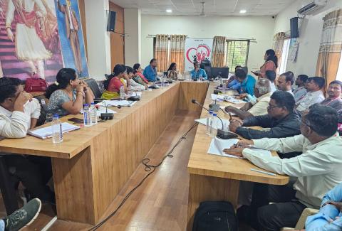 ICTC, ART DSRC Distcrict Beed Review meeting is counducted by Deputy Director CST division.