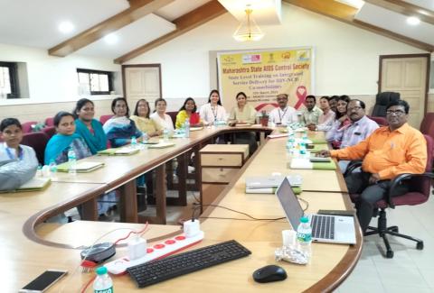 मराएनिसं चे  प्रकल्प संचालक डॉ. सुनील भोकरे आणि मराएनिसं चे अतिरिक्त प्रकल्प संचालक डॉ. विजय कंदेवाड यांच्या उपस्थितीत एचआयव्ही-एनसीडी सह-रोगांसाठी एकात्मिक सेवा पुरवठ्यावरील राज्यस्तरीय प्रशिक्षण यशस्वीरित्या पूर्ण करण्यात आले. 
