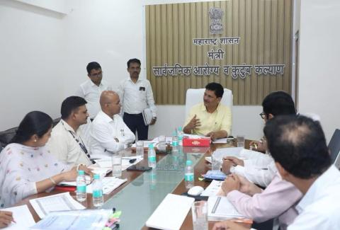 The Hon'ble Minister of Health, Public Health and Family Welfare of the State of Maharashtra, Shri. Prakash Abitkar organized a meeting to review the functioning of Maharashtra State AIDS Control Society (MSACS) in detail. In this meeting, various ongoing activities regarding HIV prevention, testing, treatment and awareness were reviewed., The Hon'ble Minister of Health, Public Health and Family Welfare of the State of Maharashtra, Shri. Prakash Abitkar organized a meeting to review the functioning of Maharashtra State AIDS Control Society (MSACS) in detail. In this meeting, various ongoing activities regarding HIV prevention, testing, treatment and awareness were reviewed., The Hon'ble Minister of Health, Public Health and Family Welfare of the State of Maharashtra, Shri. Prakash Abitkar organized a meeting to review the functioning of Maharashtra State AIDS Control Society (MSACS) in detail. In this meeting, various ongoing activities regarding HIV prevention, testing, treatment and awareness were reviewed., The Hon'ble Minister of Health, Public Health and Family Welfare of the State of Maharashtra, Shri. Prakash Abitkar organized a meeting to review the functioning of Maharashtra State AIDS Control Society (MSACS) in detail. In this meeting, various ongoing activities regarding HIV prevention, testing, treatment and awareness were reviewed.