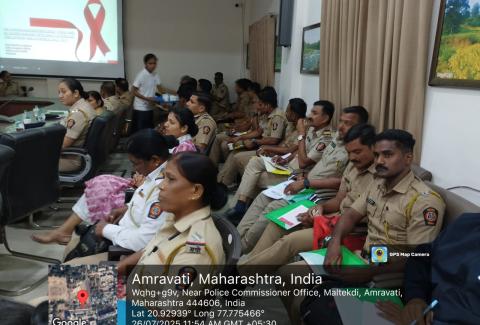 A sensitization workshop on HIV/AIDS was conducted for officers and employees of the Police Department in Maharashtra., A sensitization workshop on HIV/AIDS was conducted for officers and employees of the Police Department in Maharashtra., A sensitization workshop on HIV/AIDS was conducted for officers and employees of the Police Department in Maharashtra., A sensitization workshop on HIV/AIDS was conducted for officers and employees of the Police Department in Maharashtra., A sensitization workshop on HIV/AIDS was conducted for officers and employees of the Police Department in Maharashtra.