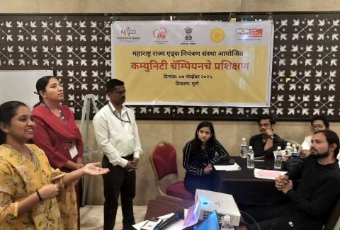 Maharashtra State AIDS Control Organization organized a 1-day training for Community Champions and District Level Network (DLN) in Pune., Maharashtra State AIDS Control Organization organized a 1-day training for Community Champions and District Level Network (DLN) in Pune., Maharashtra State AIDS Control Organization organized a 1-day training for Community Champions and District Level Network (DLN) in Pune., Maharashtra State AIDS Control Organization organized a 1-day training for Community Champions and District Level Network (DLN) in Pune.