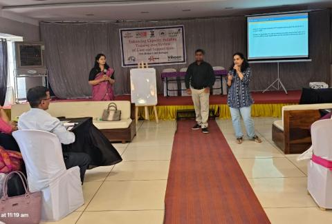 A 2-day Capacity Building training is being conducted for the Care and Support Team for Satara, Sangli, and Kolhapur CSCs.