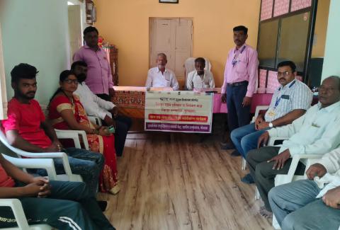 Sensitization of Gram Panchayat members on HIV/AIDS was conducted in Buldhana district.