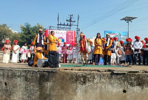 In 34 districts of Maharashtra, awareness about HIV/AIDS was spread through performances by folk art troupes on the occasion of World AIDS Day., In 34 districts of Maharashtra, awareness about HIV/AIDS was spread through performances by folk art troupes on the occasion of World AIDS Day., In 34 districts of Maharashtra, awareness about HIV/AIDS was spread through performances by folk art troupes on the occasion of World AIDS Day., In 34 districts of Maharashtra, awareness about HIV/AIDS was spread through performances by folk art troupes on the occasion of World AIDS Day., In 34 districts of Maharashtra, awareness about HIV/AIDS was spread through performances by folk art troupes on the occasion of World AIDS Day.