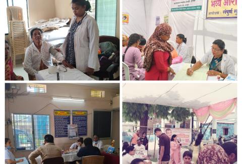 A grand health camp was organized in Nagpur by the Maharashtra State AIDS Control Society., A grand health camp was organized in Nagpur by the Maharashtra State AIDS Control Society.