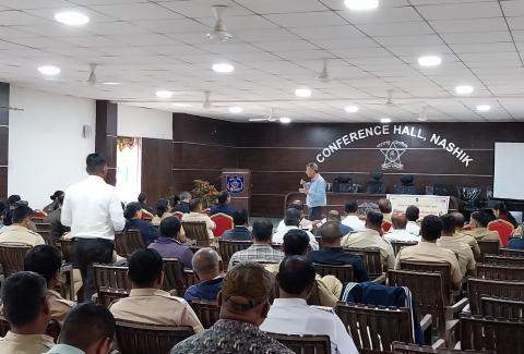 A sensitization workshop on HIV/AIDS was conducted for Nashik City Police officers and employees. 92 officers and employees attended the workshop., A sensitization workshop on HIV/AIDS was conducted for Nashik City Police officers and employees. 92 officers and employees attended the workshop.