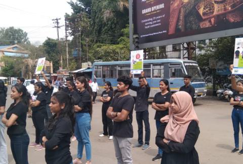 Flash mob activity for HIV/AIDS  awareness  Sangali District., Flash mob activity for HIV/AIDS  awareness  Sangali District.