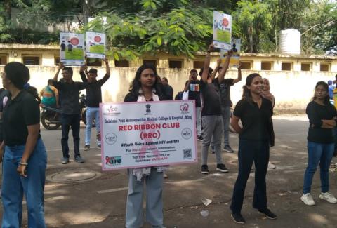 Flash mob activity for HIV/AIDS  awareness  Sangali District., Flash mob activity for HIV/AIDS  awareness  Sangali District.