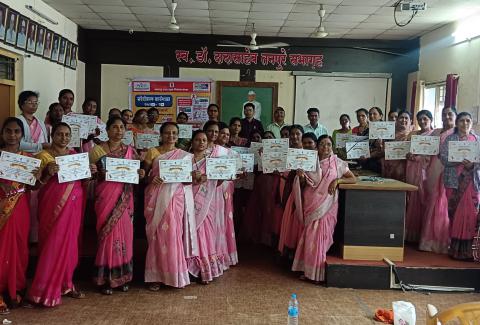 HIV AIDS Sensitization Workshop for Anganwadi Workers and Supervisors was conducted at Panchayat Samiti Rahuri.