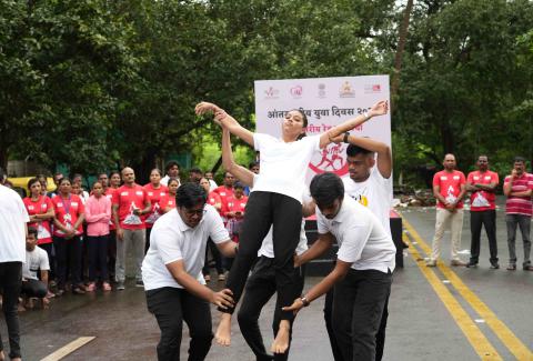 Flash Mob activity for HIV/AIDS Awareness at Kolhapur