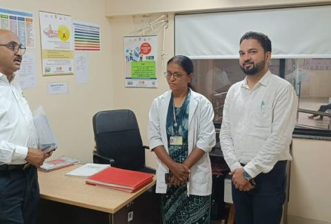 Visit has been done by Joint director TI & Blood safty to Blood Bank of Civil Hospital,Dutta Meghe Medical College Sawngi,Blood bank MGIMS, Sevagram and LWS NGO Nobel Shikshan sanstha, Wardha and TI-FSW Urkrsha jankalyan Shiksha sanstha, Wardha . Also discussed issues with Civil Surgeon, Wardha and Concern Authorities of Institutes.